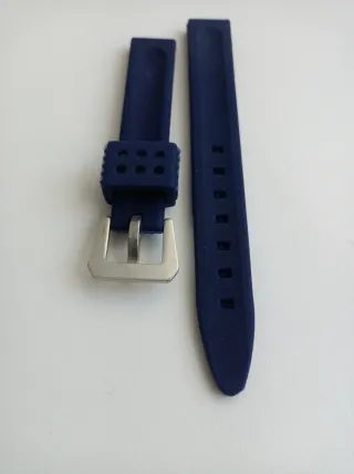 Cinturino in gomma Panerai blu