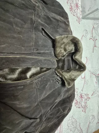 Chaqueta Aviador Cuero Marrón Talla 56