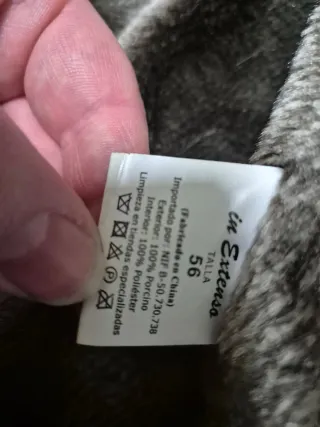 Chaqueta Aviador Cuero Marrón Talla 56