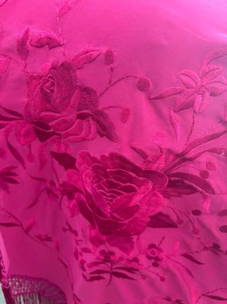 Mantón Flamenco Buganvilla con Flecos