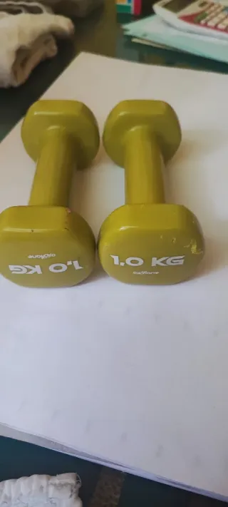 Set Manubri Palestra 1kg Rivestiti