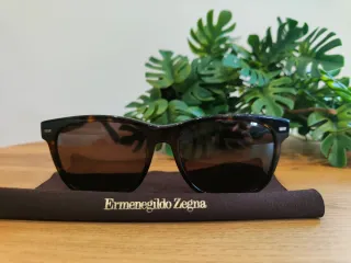 Occhiali da sole Ermenegildo Zegna marroni