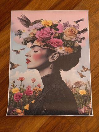Set 4 Stampe su tela Frida Kahlo Nuove