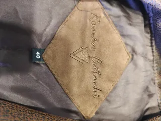 Cazadora efecto piel marrón Talla 40
