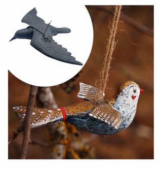 Señuelo pájaro realista para jardín