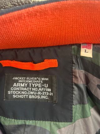 Cazadora Schott NYC Talla L Azul Marino