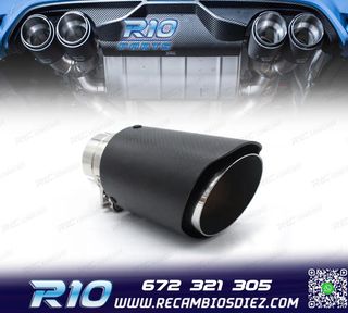 COLA ESCAPE CARBONO UNIVERSAL TIPO AKRAPOVIC 76MM