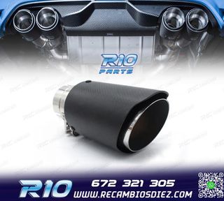 COLA ESCAPE CARBONO UNIVERSAL TIPO AKRAPOVIC 63MM