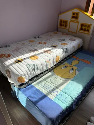 Somier canguro doble y un  colchón nuevo.
