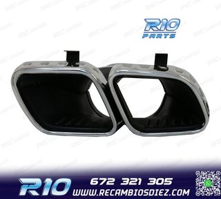 COLAS DE ESCAPE MERCEDES GLE W167 19- LOOK AMG GLE63 CROMO