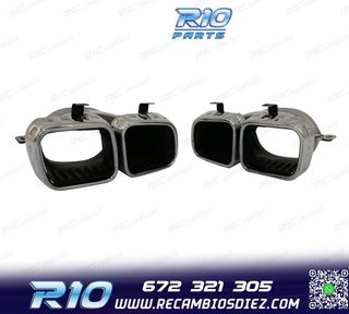 COLAS DE ESCAPE MERCEDES GLE W167 19- LOOK AMG GLE63 CROMO