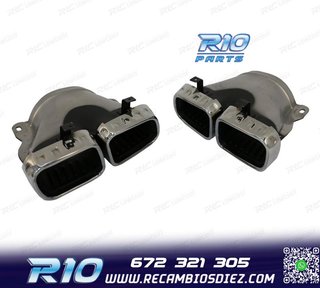 COLAS DE ESCAPE MERCEDES GLE W167 19- LOOK AMG GLE63 CROMO