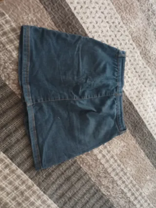 Gonna jeans blu