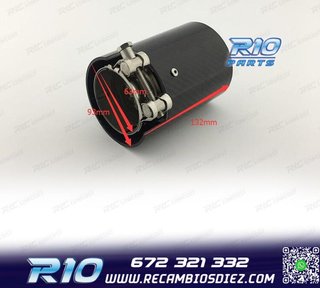 COLA ESCAPE BMW LOOK M CARBONO REDONDA