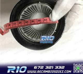 COLA ESCAPE BMW LOOK M CARBONO REDONDA