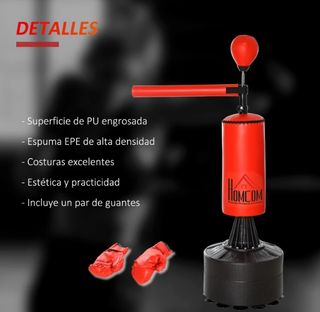 Saco de Boxeo Pie con Bola Velocidad