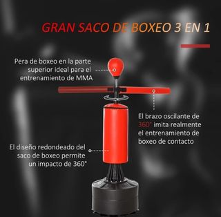 Saco de Boxeo Pie con Bola Velocidad