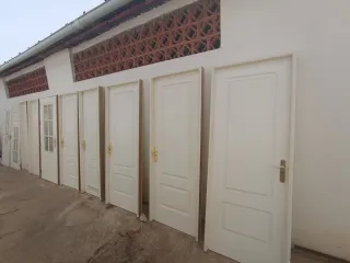 Puerta lacada en blanco
