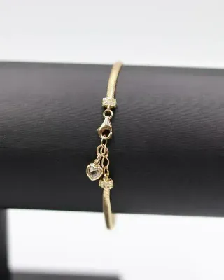 Pulsera Serpiente Infinito Circonitas 18K