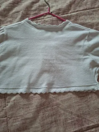 Bolero niña Mayoral blanco talla 8 años