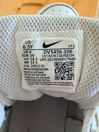 Nike Air Force 1 Blancas Talla 39