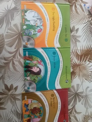 5 libros de cuentos español/ingles