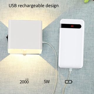 2 Apliques LED Recargables con Sensor 5W
