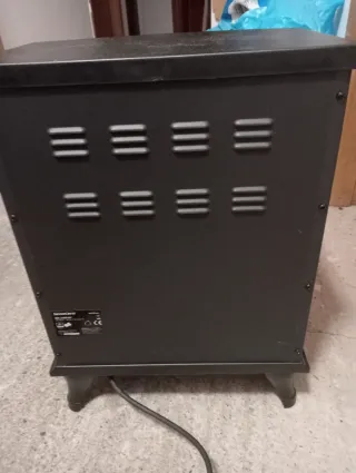 Chimenea eléctrica negra