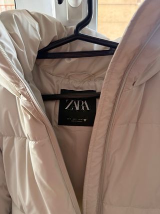 Chaquetón acolchado beige