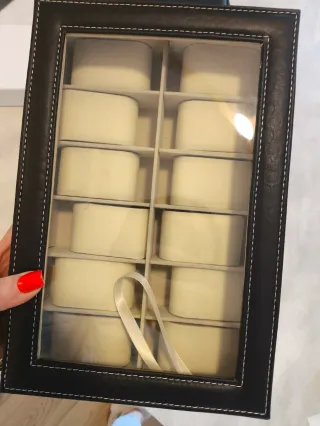Scatola porta orologi 12 posti