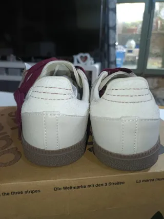 Adidas Samba Piel Morado/Blanco Talla 37