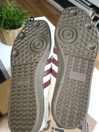 Adidas Samba Piel Morado/Blanco Talla 37