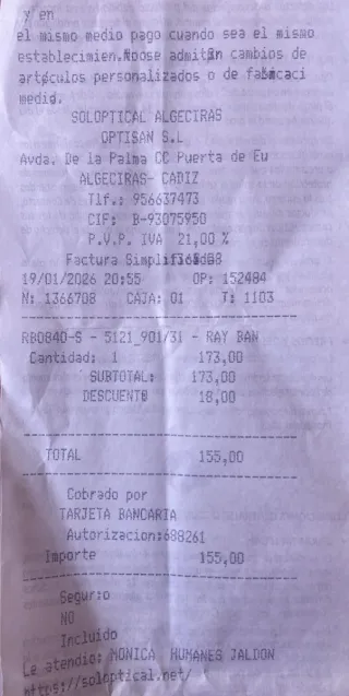 Gafas de Sol Ray-Ban Wayfarer Negras
