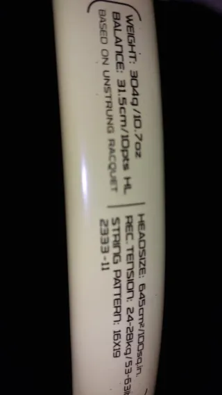 Racchetta da tennis Wilson Gialla