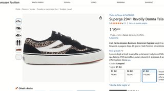 Superga Sneakers Low Cut Donna 2941 Microleopar 40