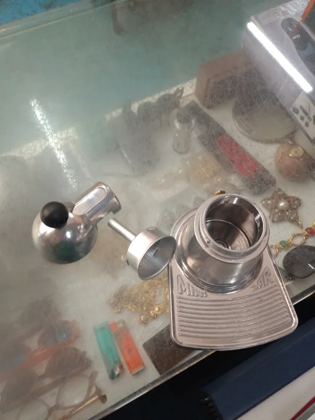 Cafetera Italiana Vintage Plata