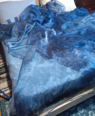 Tenda blu trasparente tre teli