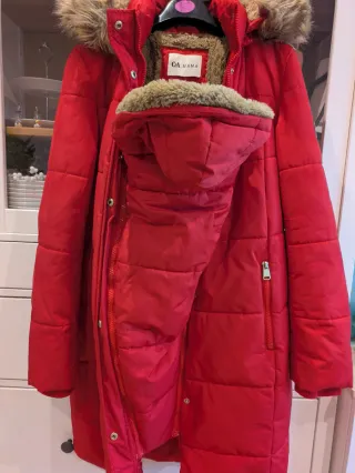 Abrigo porteo y premamá, convertible.