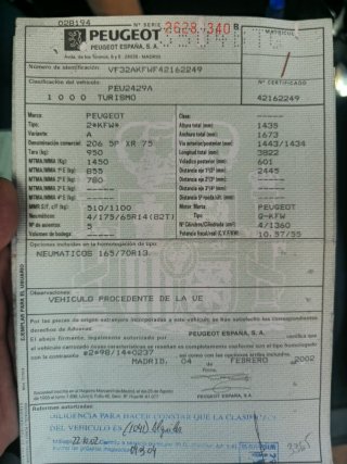 Peugeot 206 2002