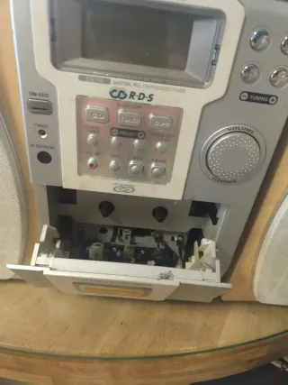 Radio CD Thomson Plata/Marrón