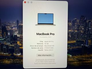 MacBook Pro 14 M1 Pro 16GB 1TB SSD Plata