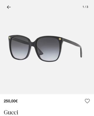 Gafas de sol Gucci originales negras