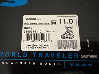 Botas Snowboard Vans Talla 44.5 Negras