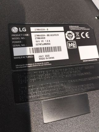 LG 27MK430H-B 27'' Pantalla Monitor Ordenador Full HD IPS LED con Radeon FreeSync
