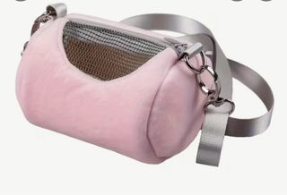 Bolso transportín para hámster rosa