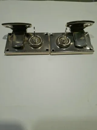 2 Cerraduras Maleta Antigua con Llave