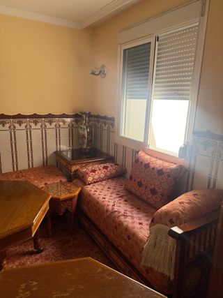 Salón completo madera y tela
