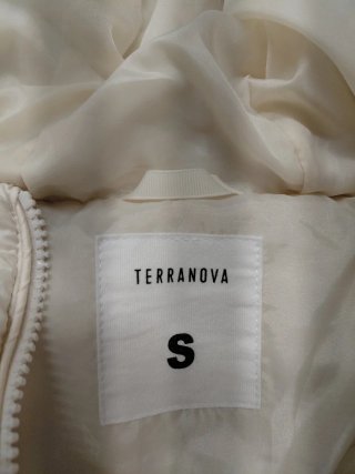 Bomber Terranova avorio S con coulisse