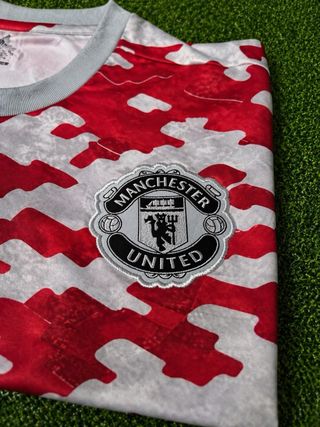 Maglia Manchester United Adidas Camo Rossa Bianca