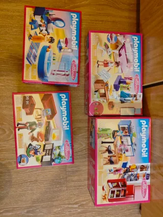 Playmobil Dollhouse Habitaciones (4 Cajas)